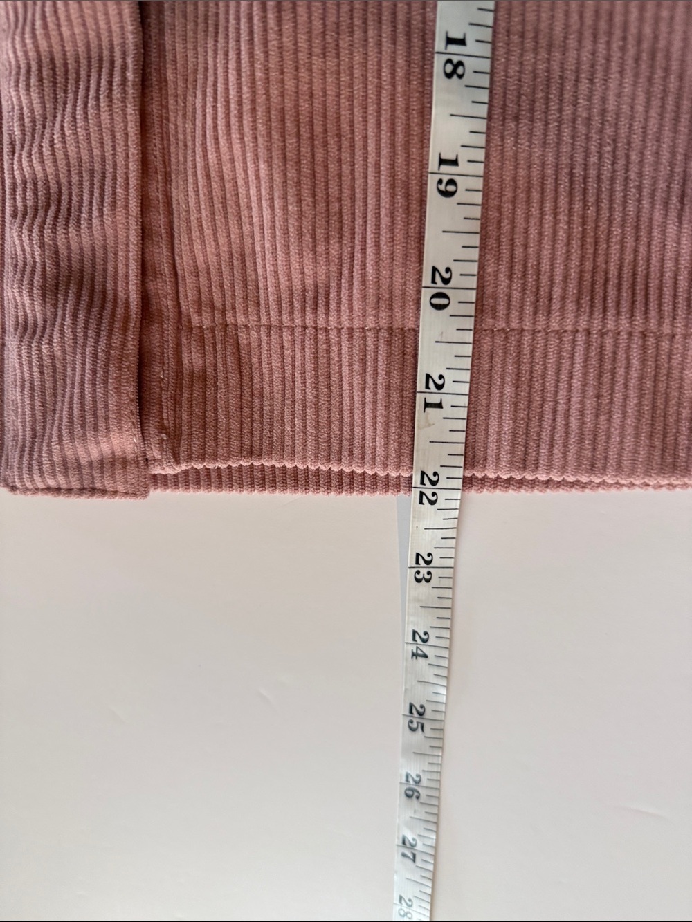 Avec Les Filles Cropped Corduroy Shacket Dusty Rose Pink Size Medium - Picture 11 of 13